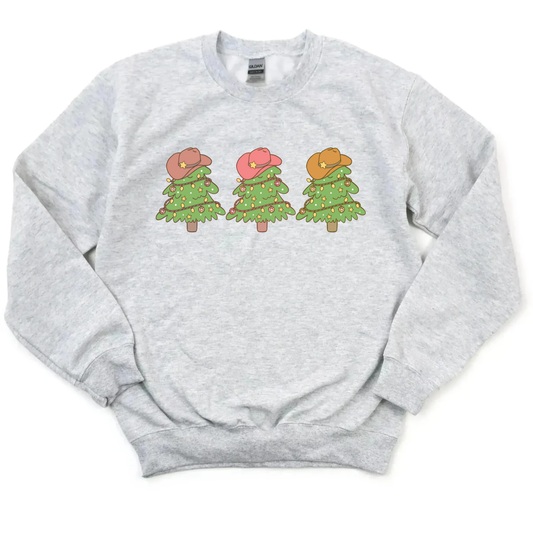 Cowboy Christmas Trio Crewneck - Adult