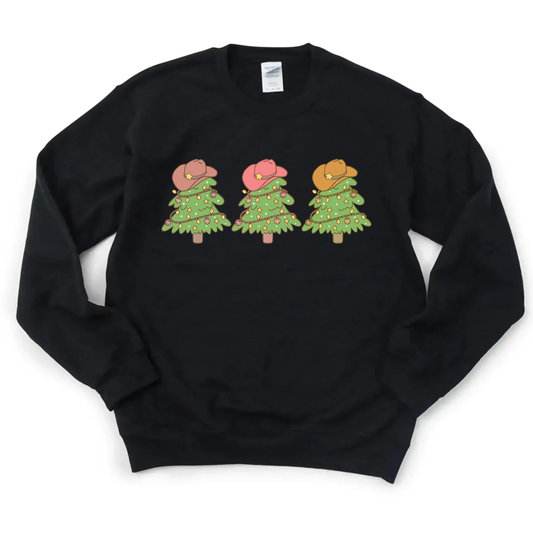 Cowboy Christmas Trio Crewneck - Adult