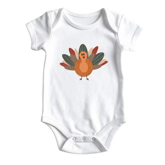 Festive Turkey Baby Onesie